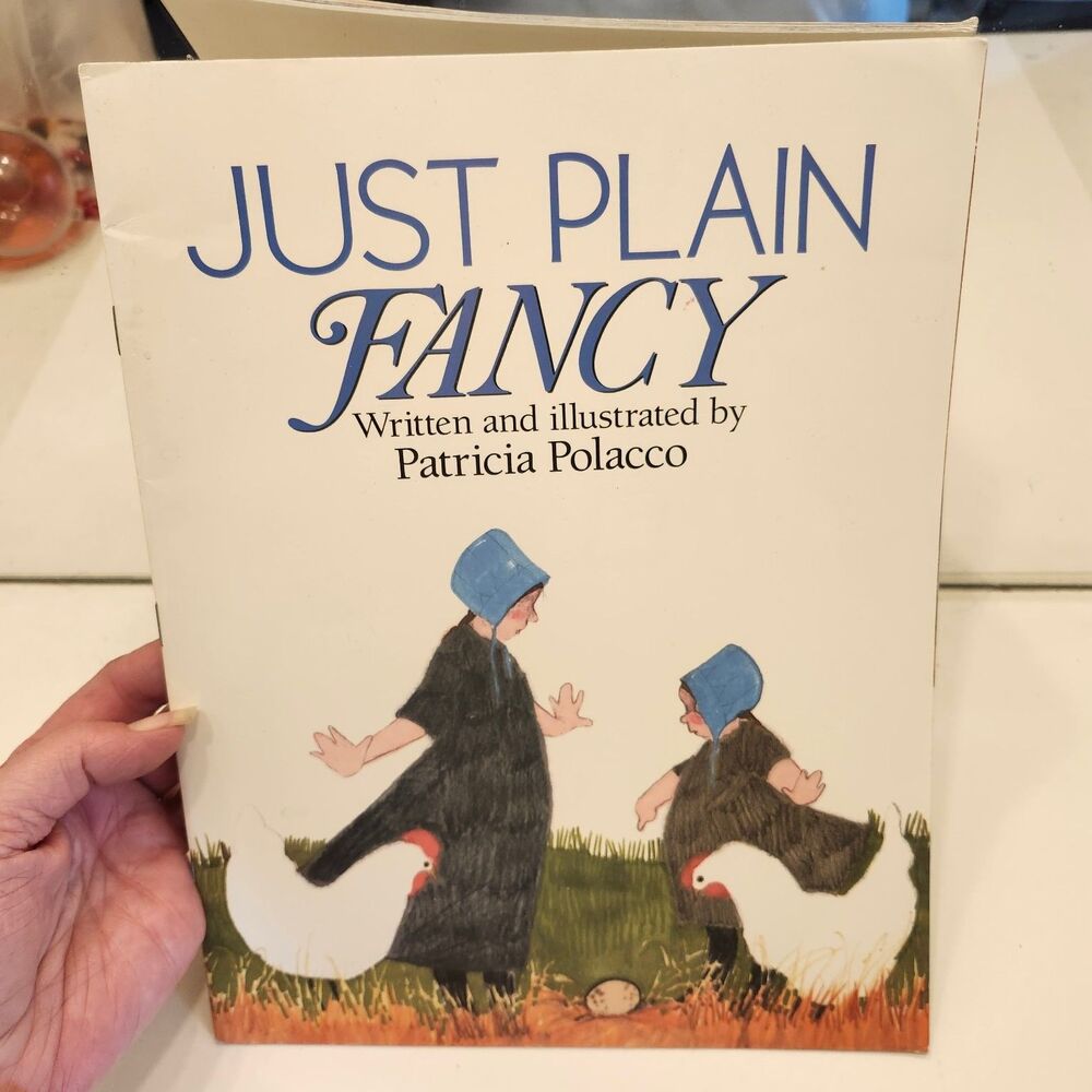 Just Plain Fancy Patricia Polacco 1990 Signed Autograph Children's Picture Book